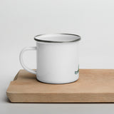 Downward cat Enamel Mug