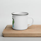 Downward cat Enamel Mug