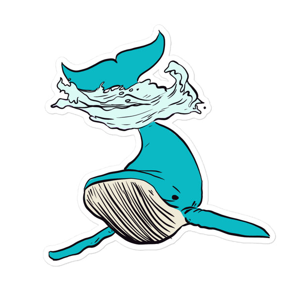 Whale Bubble-free stickers
