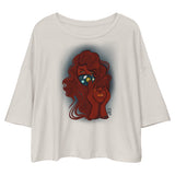 Unmasked Loose drop shoulder crop top