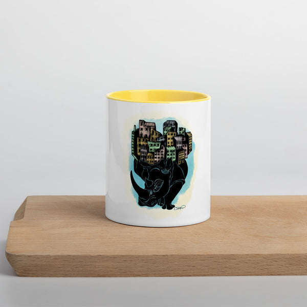 Endangered city Mug with Color Inside