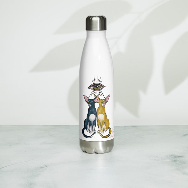 Sun and moon cats Stainless Steel Water Bottle