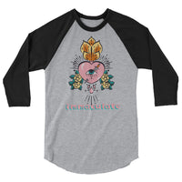 immaculate heart 3/4 sleeve raglan shirt