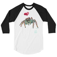 Love spider 3/4 sleeve raglan shirt