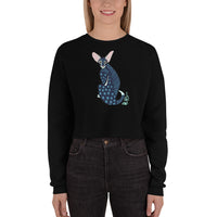 Shadow cat Crop Sweatshirt
