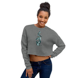 Stacked crows Crop Sweatshirt