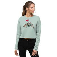 Love spider Crop Sweatshirt