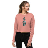 Stacked crows Crop Sweatshirt