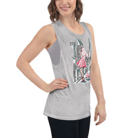 Pretty in pink Ladies’ Muscle Tank