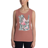 Pretty in pink Ladies’ Muscle Tank